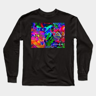 Groovy Graffiti Design Long Sleeve T-Shirt